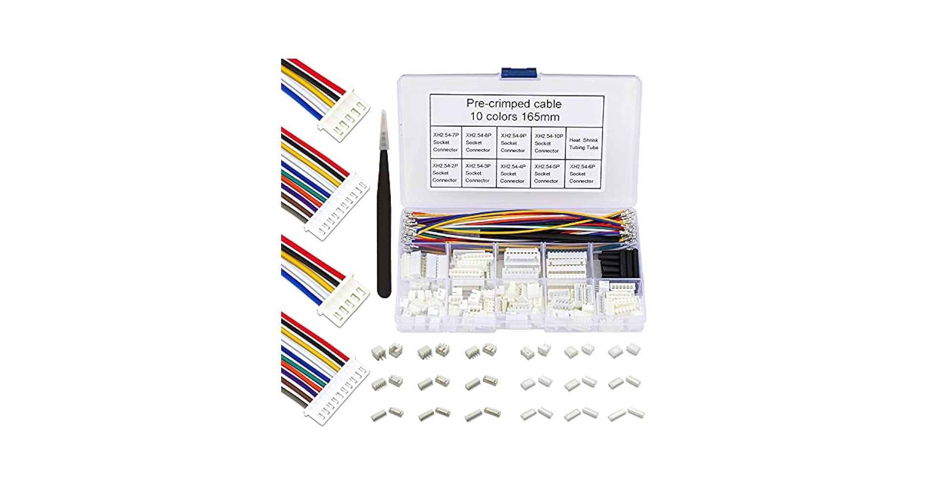 Amazon.com: Keszoox XH 2.54mm JST Connector Socket Kit with